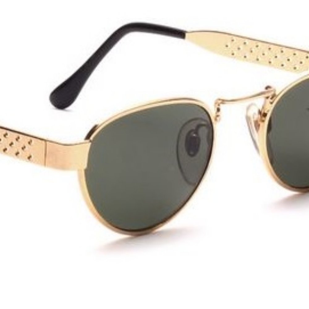 Vintage 1990's metal sunglasses with hole pattern